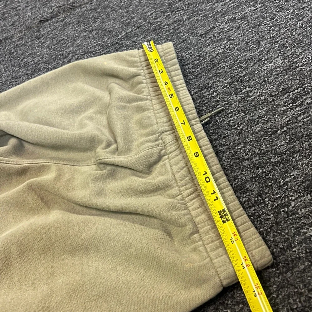 Adidas Sweatpants Mens Small Tan Beige Embroidered Trefoil Joggers Fleece Casual